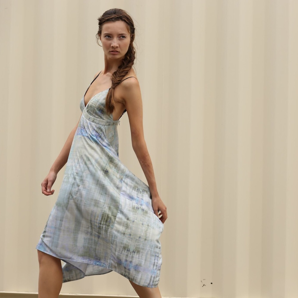 Original print launch by susan young flutter dress
